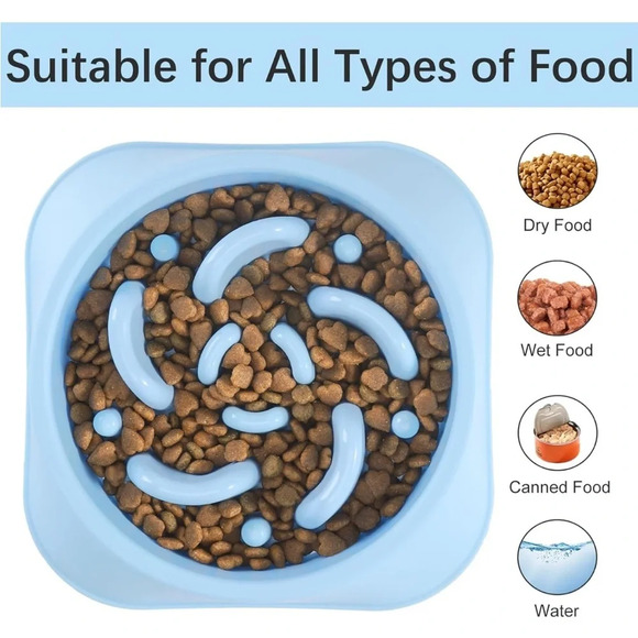 🆕 Slow Feeder Dog Bowls 2PCS - Picture 3 of 12
